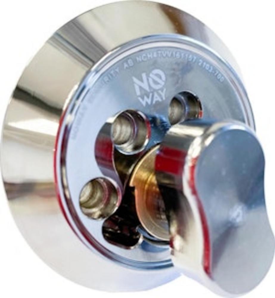 Vredcylinder NoWay Original Fast   23mm, diameter 57mm, krom