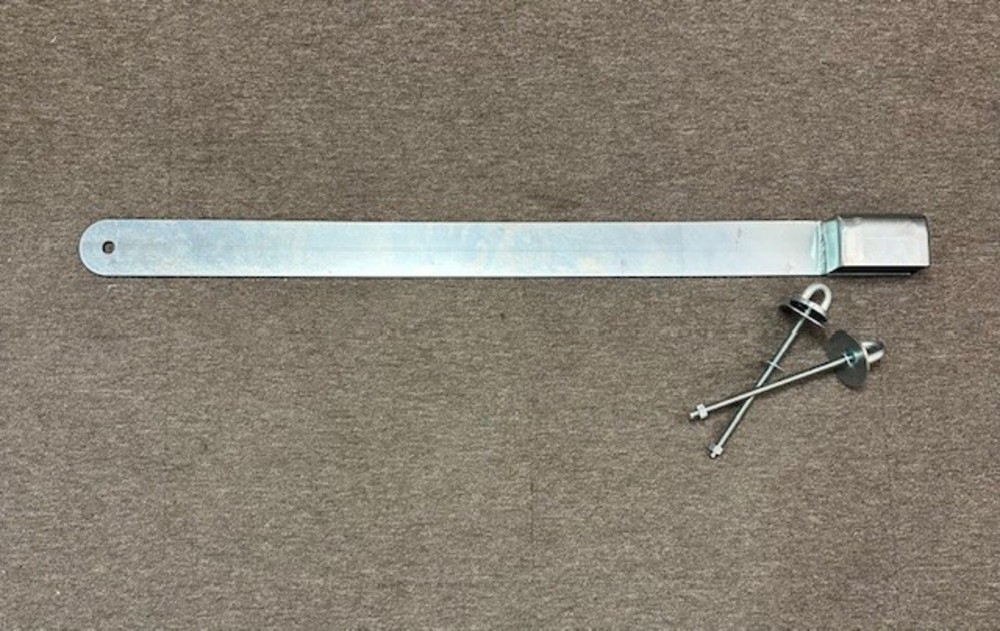 Låsbom 840 mm Vänster Krom