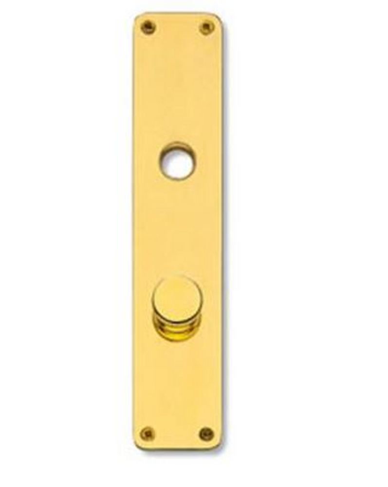 Randi långskylt 3210, 220x45x2mm,  polerat mässing