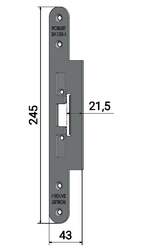 Monteringsstolpe Robust SA105-I