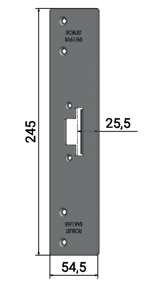 Monteringsstolpe SA61/65 anpasssad för Schüco ADS 65 (100 & 300)
