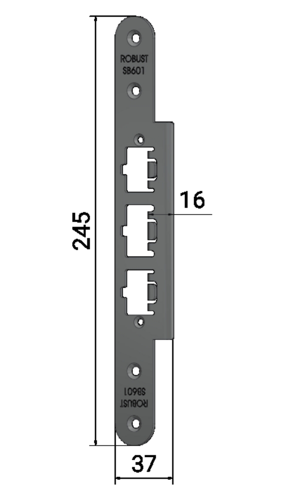 Slutbleck Robust SB601 anpassad för, Sapa 2060