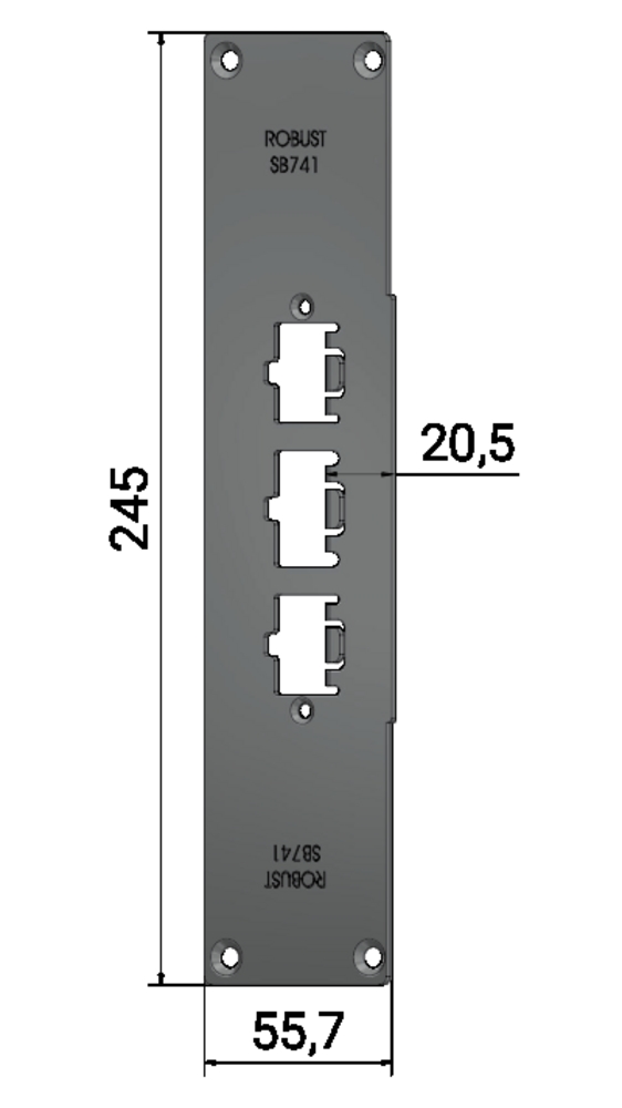 Slutbleck Robust SB741 anpassad förSapa 2074