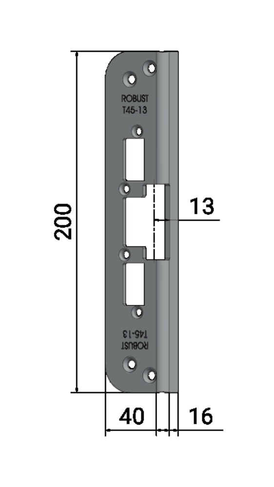 Monteringsstolpe T45-13