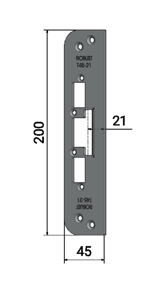 Monteringsstolpe T45-21 21mm