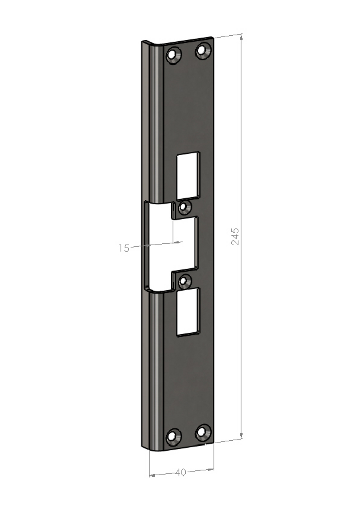 Monteringsstolpe Safetron SA30-15  vinkel (730-15, 930, ST4002-15)