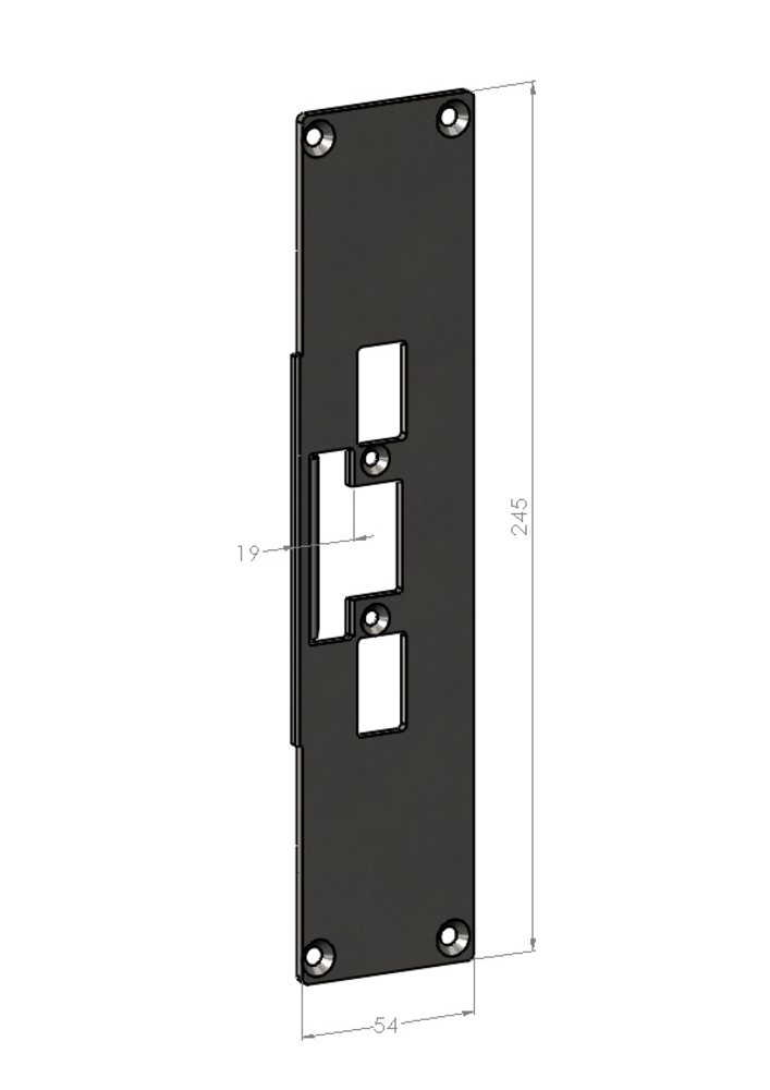 Monteringsstolpe Safetron SA43 anpassad för Sapa 2074 (ES17,19)