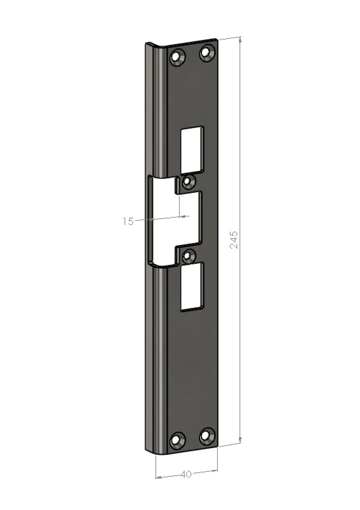 Monteringsstolpe Safetron SA30-V   vinkel (730EV, 930V, ST4049)