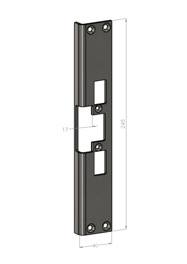 Monteringsstolpe Safetron SA30-17  vinkel (730E)