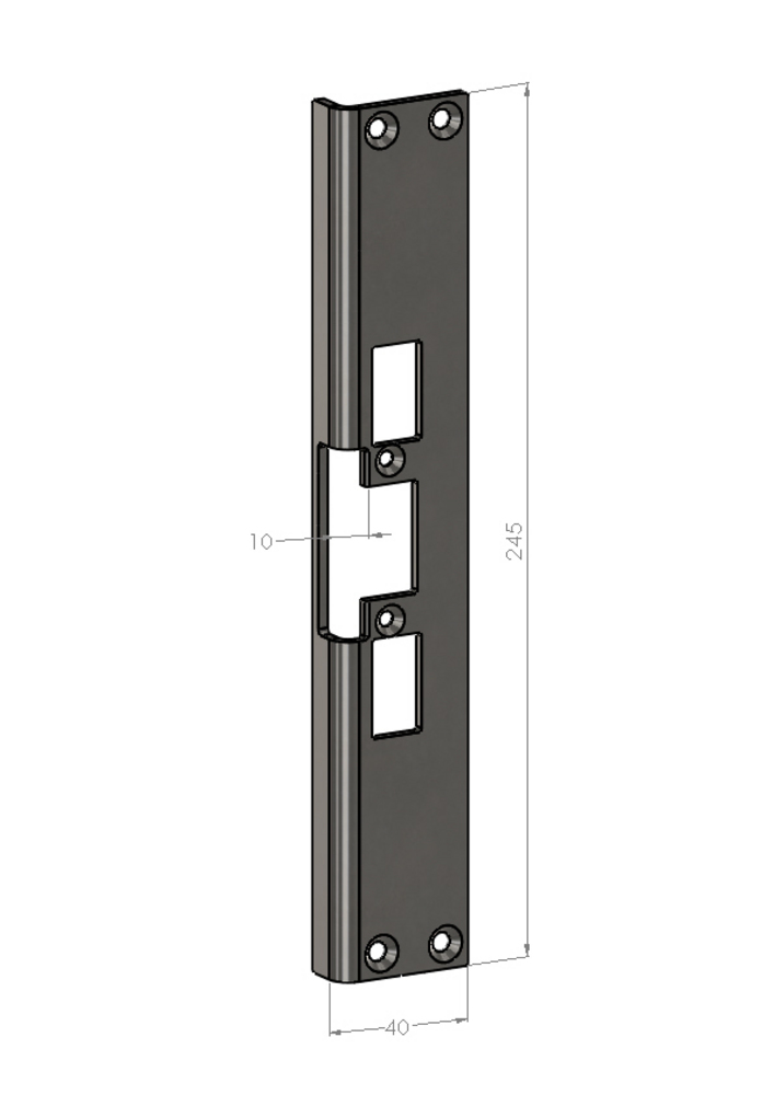 Monteringsstolpe Safetron SA30-10  vinkel (ST4002-10)