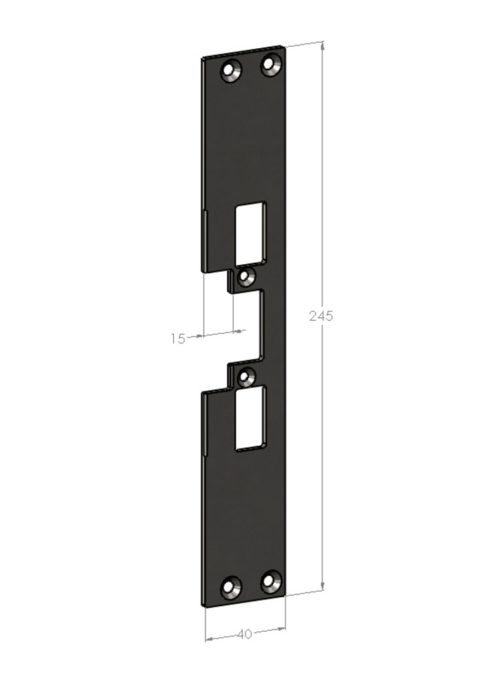 Monteringsstolpe Safetron SA31-15  plan (731-15, ST4001-15)