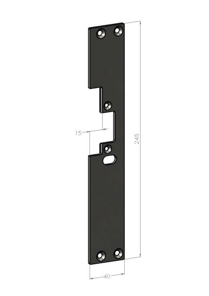 Monteringsstolpe Safetron SA601H-15