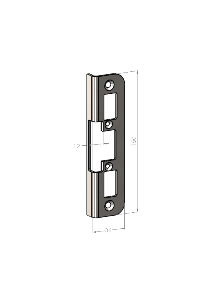 Monteringsstolpe Safetron SA65     vinkel (ST4011-12)