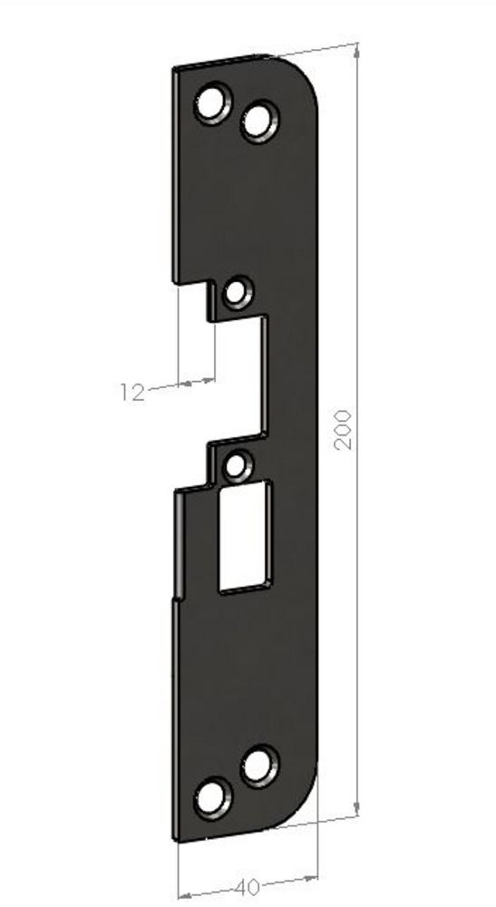 Montagestolpe Safetron SA50H-12