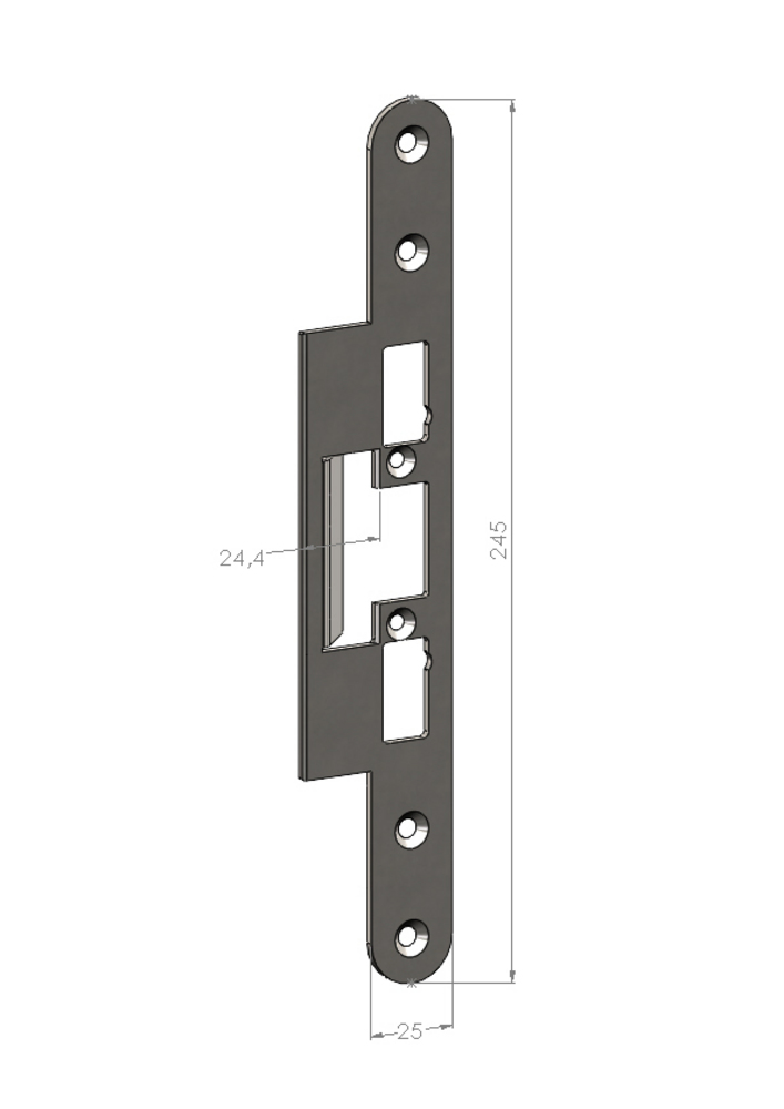 Monteringsstolpe Safetron SA77     plan