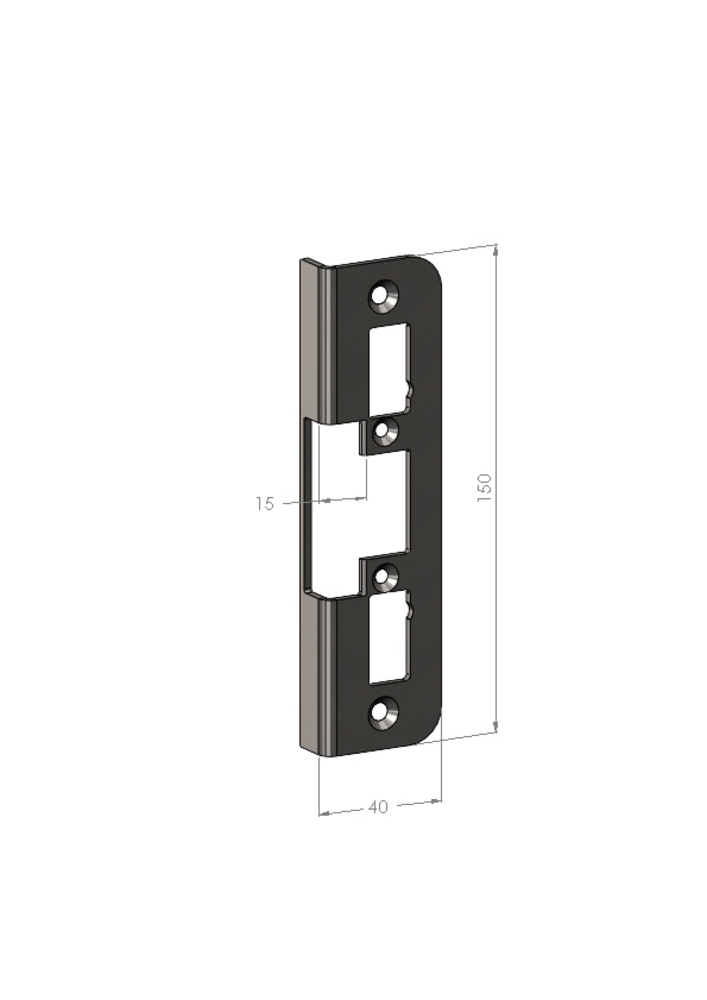 Monteringsstolpe Safetron SA65-15  vinkel