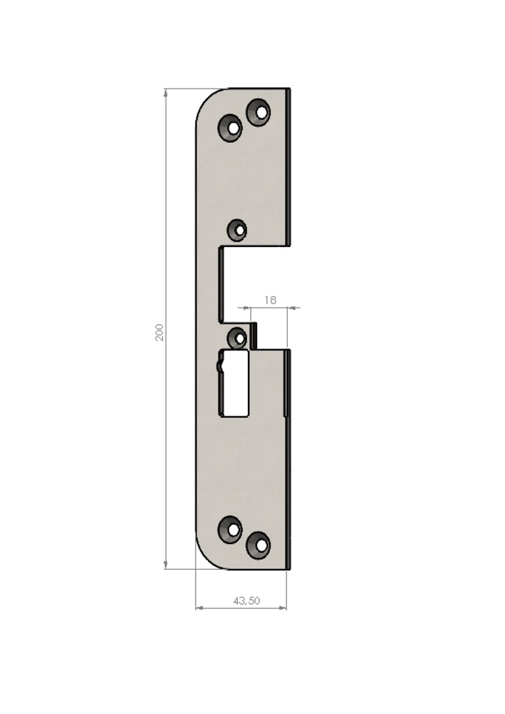 Montagestolpe Safetron SA50V-18