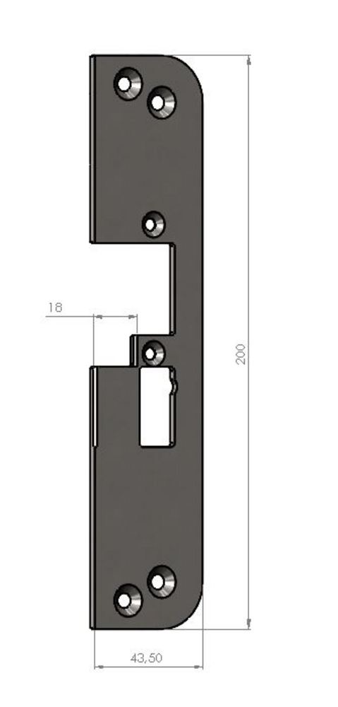 Montagestolpe Safetron SA50H-18