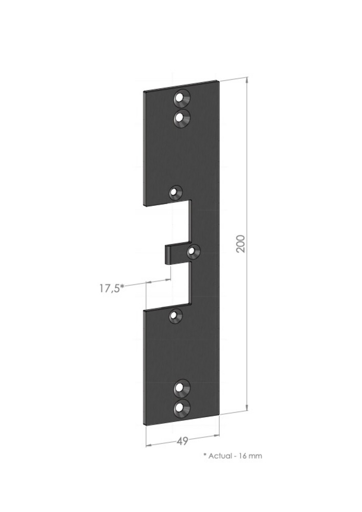 Monteringsstolpe Safetron SC75