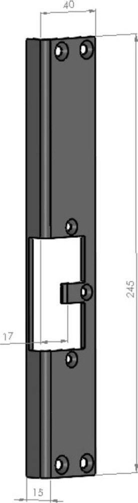 Monteringsstolpe Safetron SC30H-17 vinklad