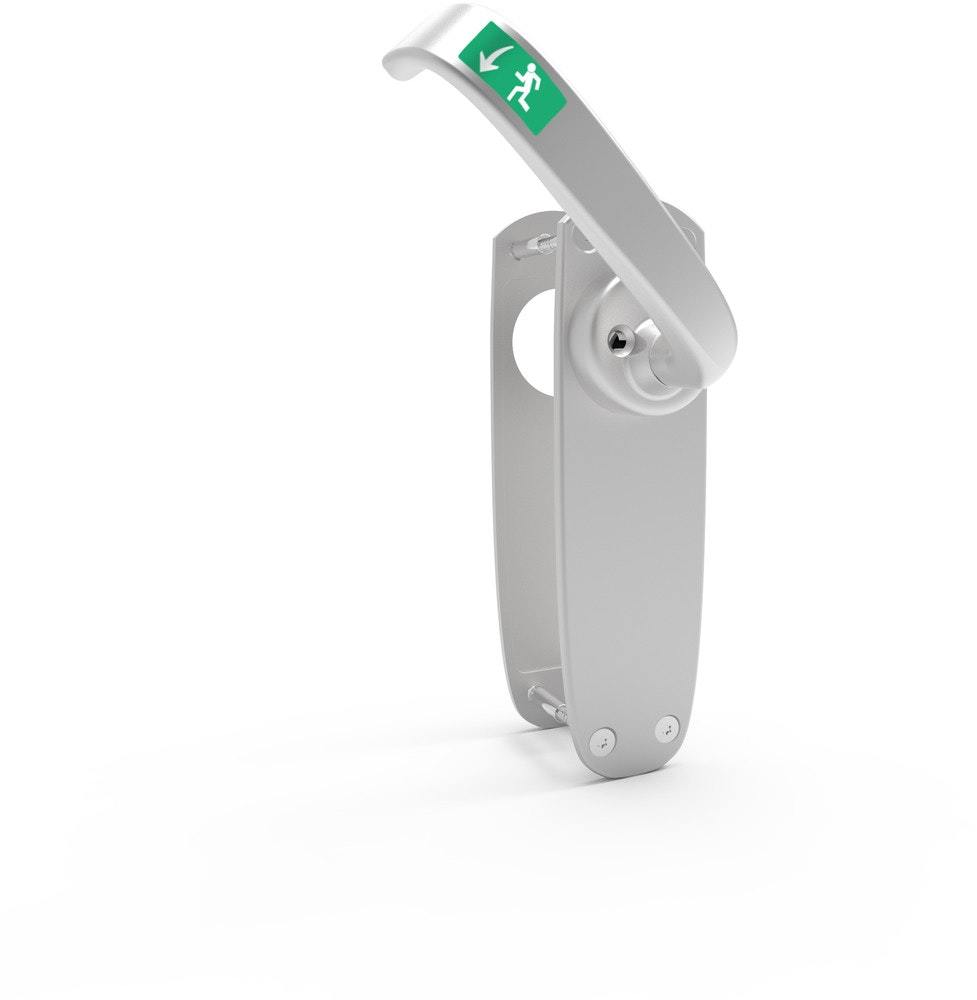 Utrymningsbehör Safetron 795 Höger Mattkrom (för 6500)