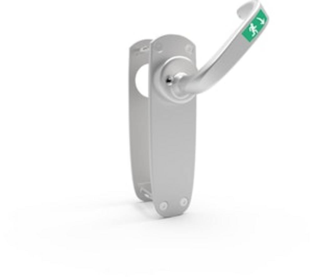 Utrymningsbehör Safetron 795       Vänster Mattkrom (för 6500)