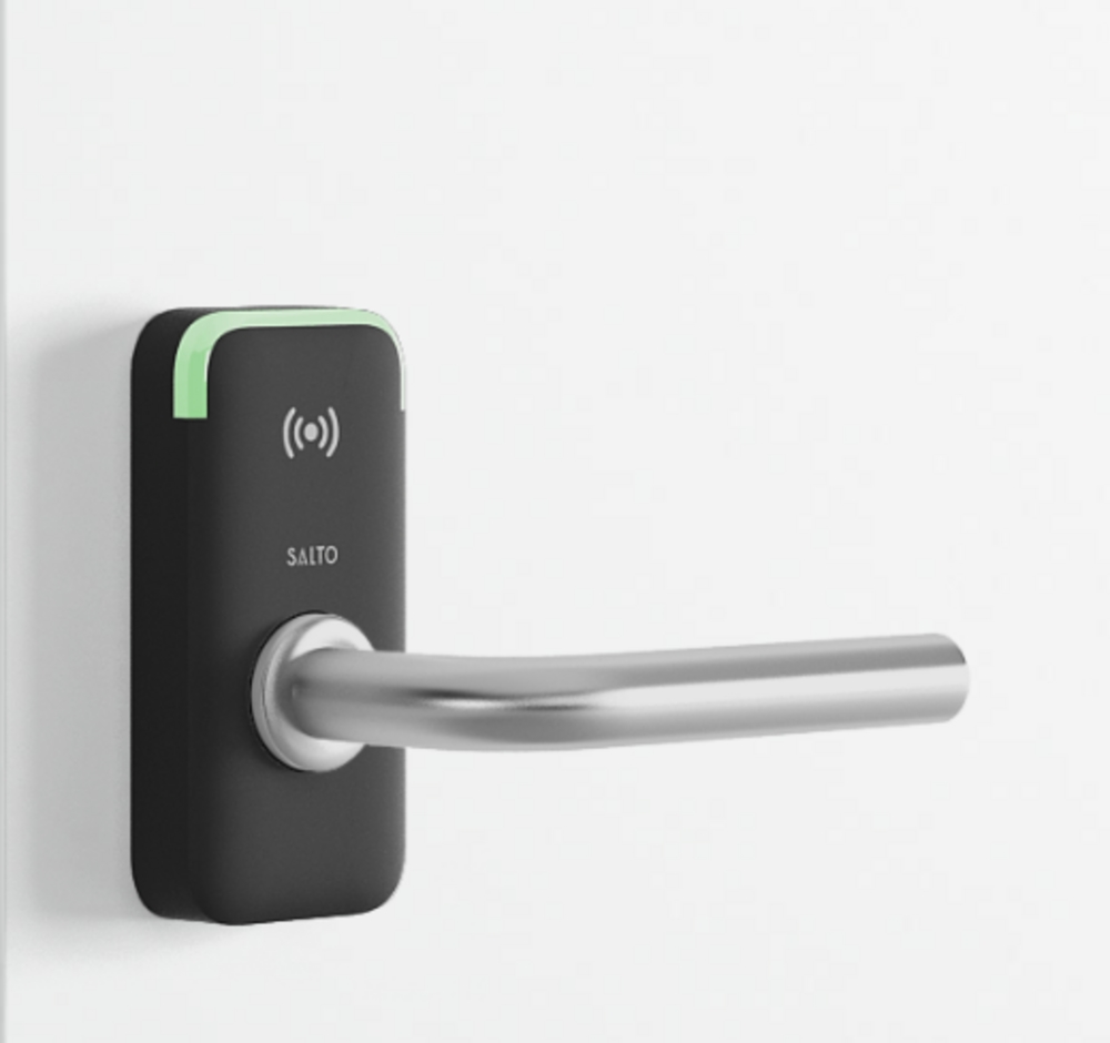 Dörrbladsläsare Salto XS4 mini BLE Svart, anti-bakteriellt handtag