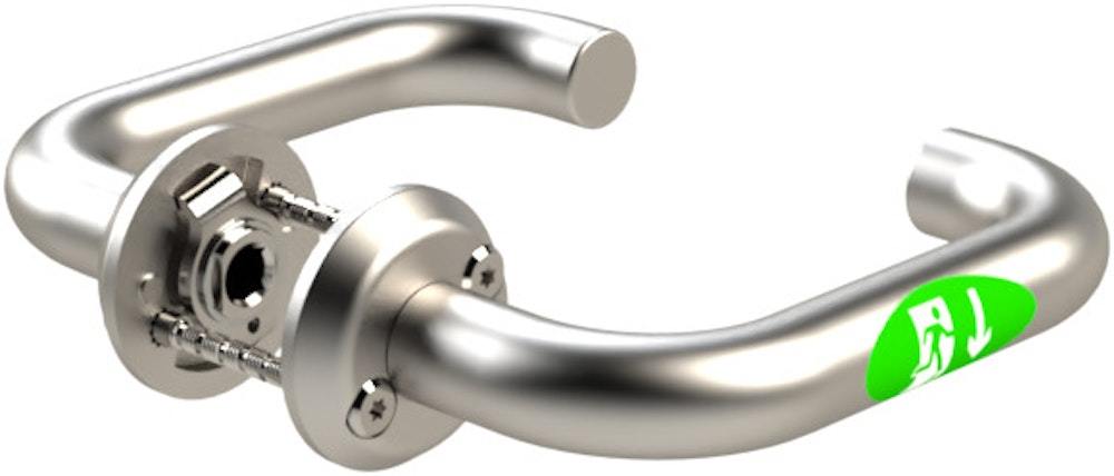 Nödutrymningsbeslag Exit ST17901-1 borstat rostfritt stål