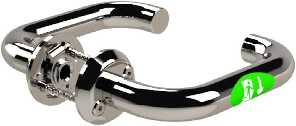 Nödutrymningsbeslag Exit ST17901-2 blankt rostfritt stål