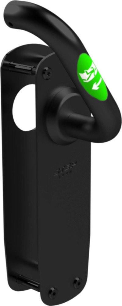 Nödutrymningsbeslag ST17930-R-3    borstat svart höger