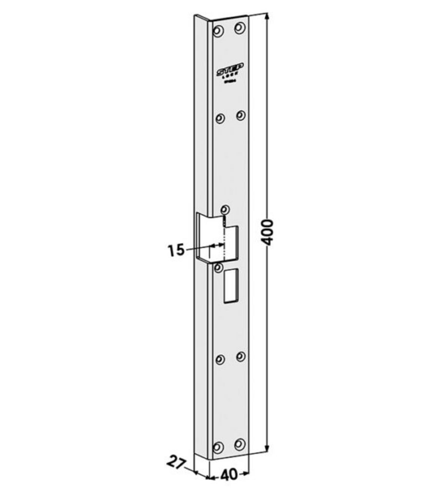 Monteringsstolpe ST1809-B plan för STEP 18 HÖGER
