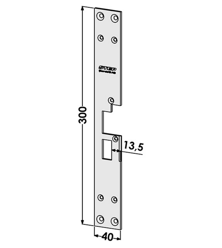 Monteringsstolpe ST183A till STEP  18 Plan Evo Vänster