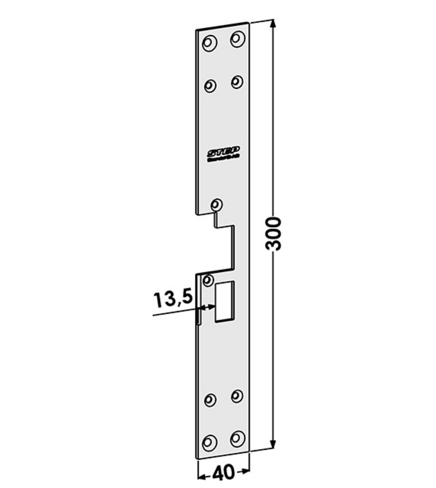 Monteringsstolpe ST183B till STEP  18 Plan Evo Höger