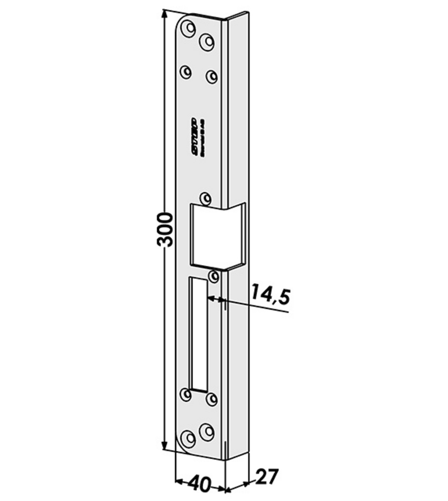 Monteringsstolpe ST186A till STEP  18 vinkel