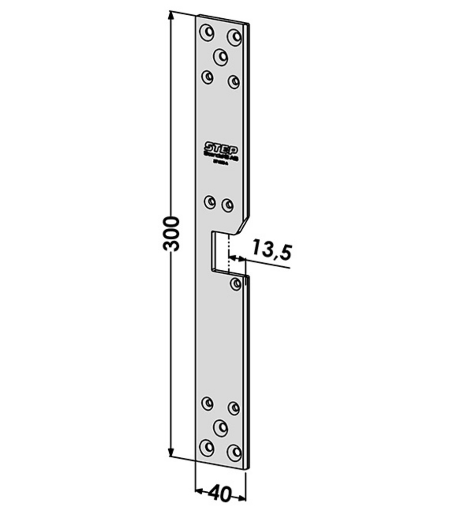 Monteringsstolpe ST1883-A till STEP18-AS Plan Vänster