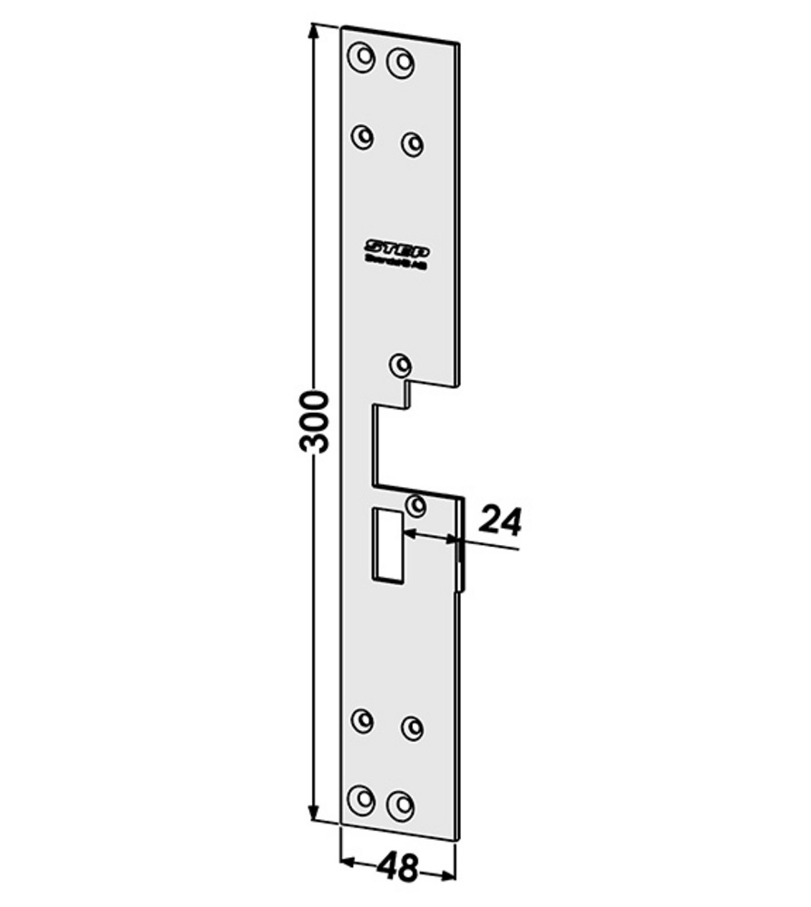 Monteringsstolpe ST190A till STEP  18 Wicona