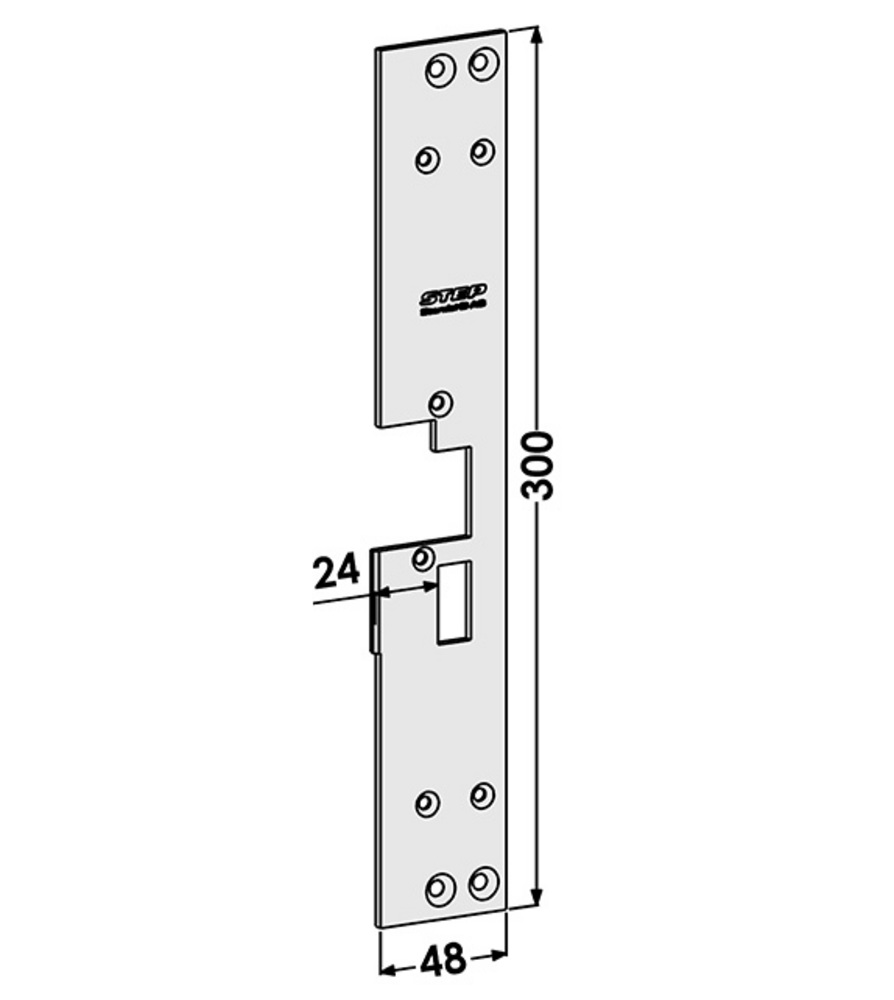 Monteringsstolpe ST190B anpassad för Wicstyle 65 Evo, (STEP 18)