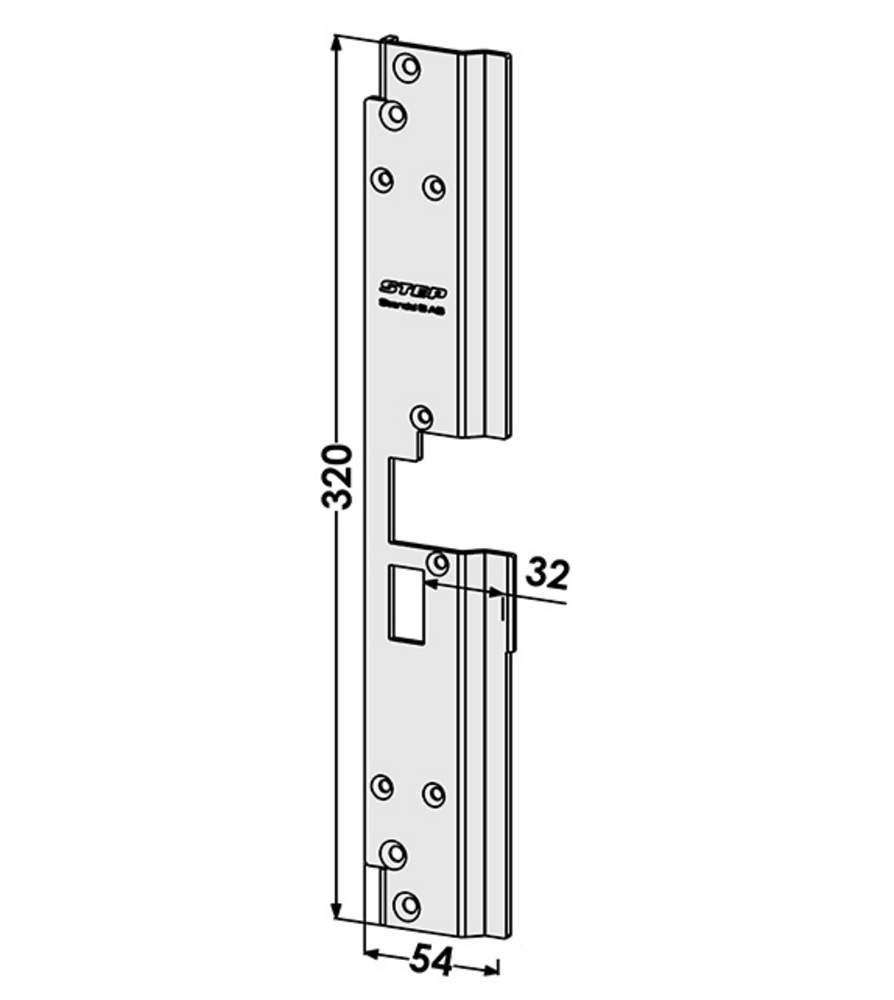 Monteringsstolpe ST197-A anpassad för Schüco ADS 70 HD (Step 18)