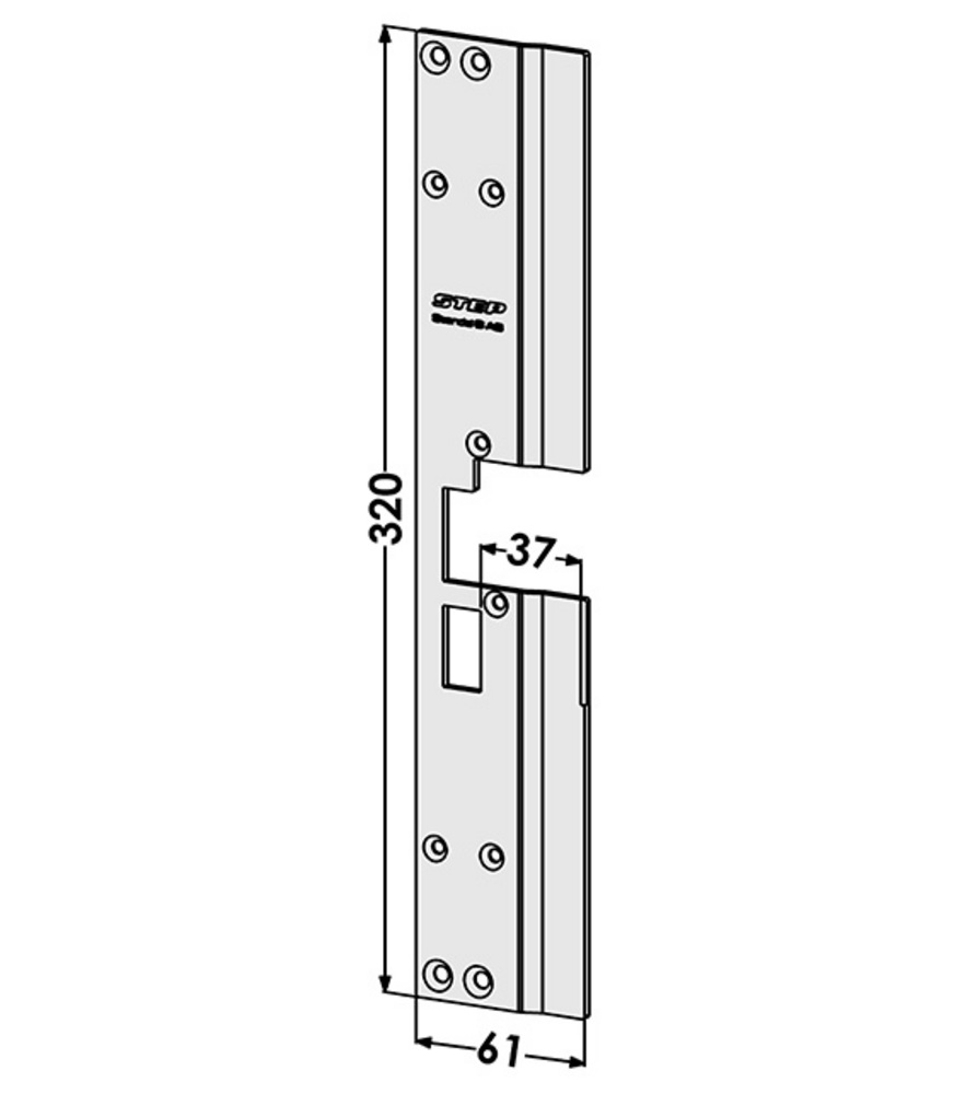 Monteringsstolpe ST198-A till STEP 18