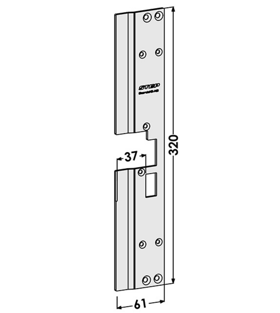 Monteringsstolpe ST198-B till STEP 18