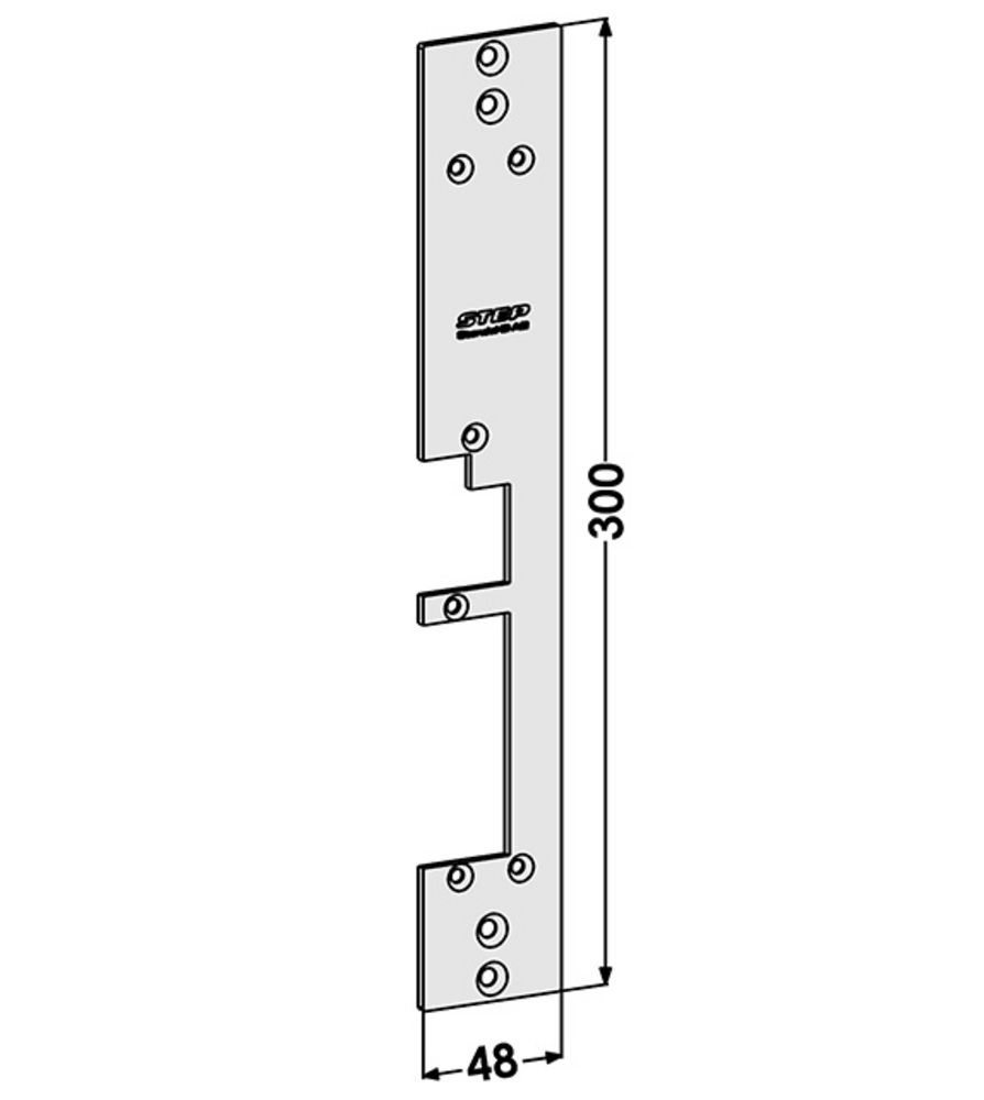 Monteringsstolpe ST2802-B anpassad för Wicstyle 75evo & 77FP (Step28E)