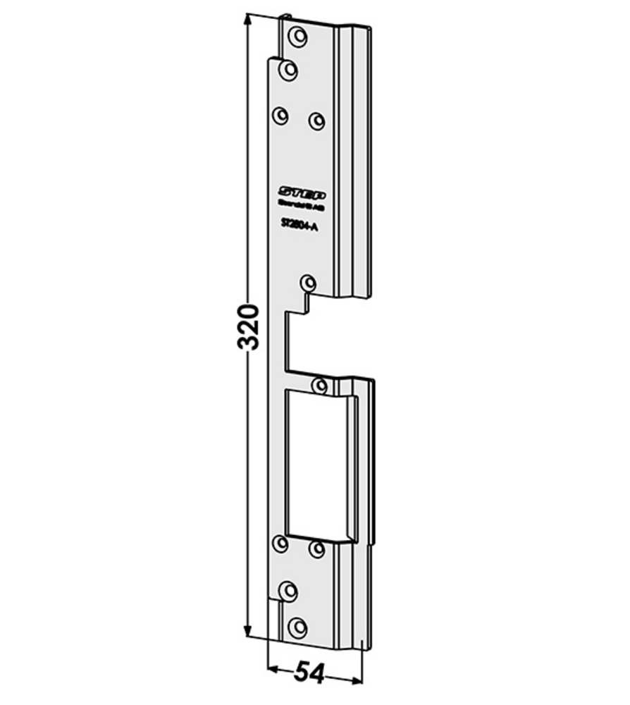 Monteringsstolpe ST2804-A anpssad för Schüco ADS 70 HD (Step 28E)