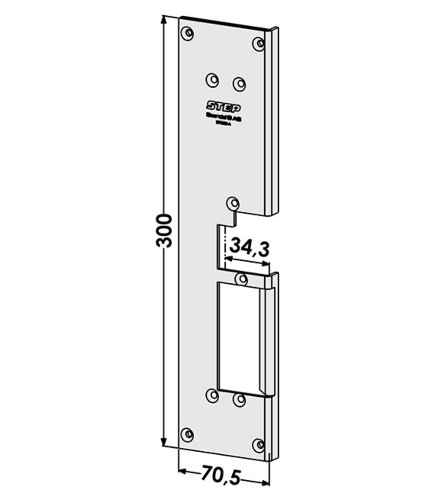 Monteringsstolpe ST2886-A anpassad för Sapa 2086 (Step 28e)