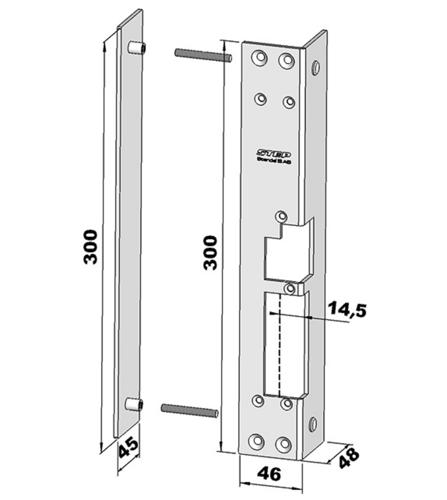 Monteringsstolpe ST289A till STEP  28E