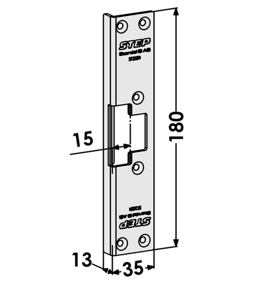 Monteringsstolpe ST3501 till STEP  30 vinkel (510)