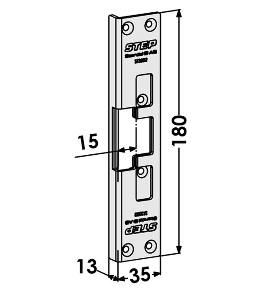 Monteringsstolpe ST3502 till STEP  30 vinkel (511)