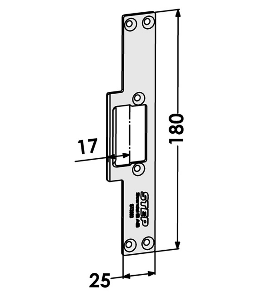 Monteringsstolpe ST3503 till STEP  30 plan (507-17mm)