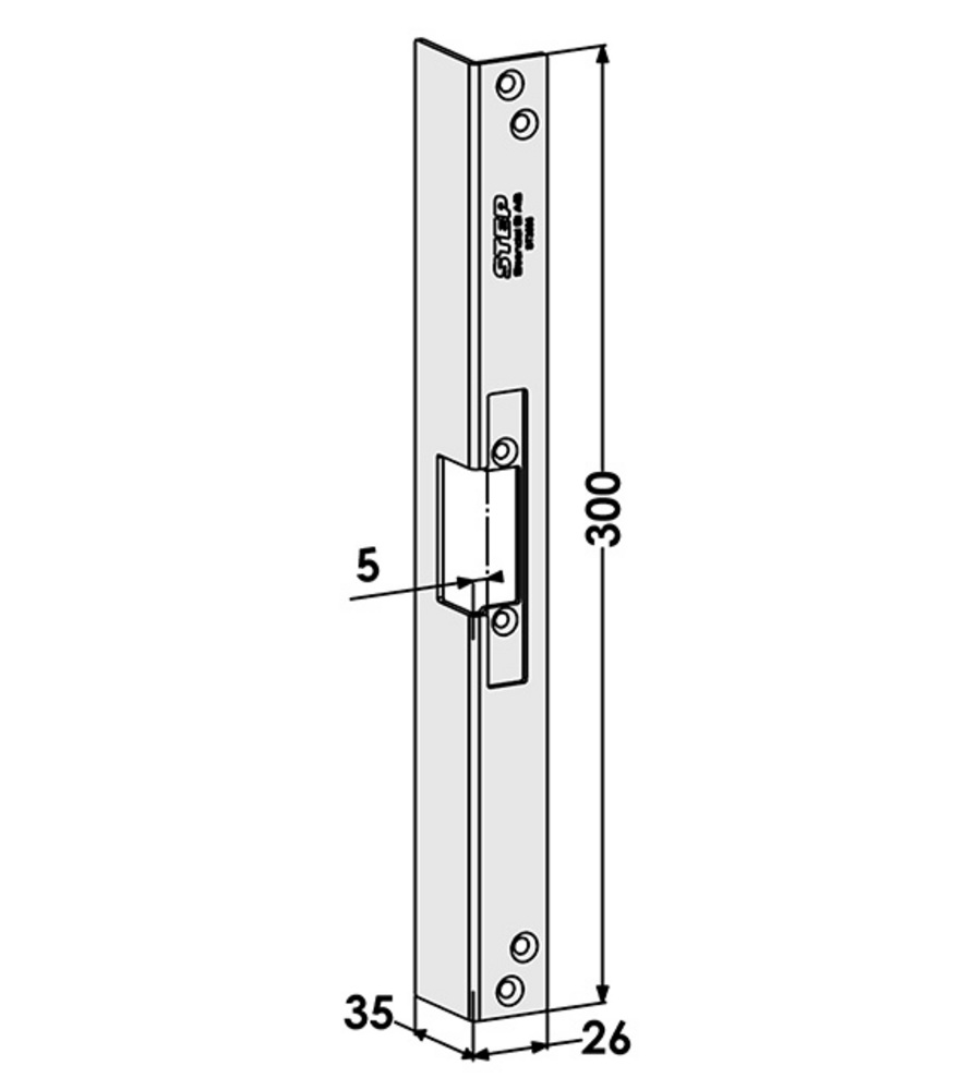 Monteringsstolpe ST3505 till STEP  30 vinkel (512)