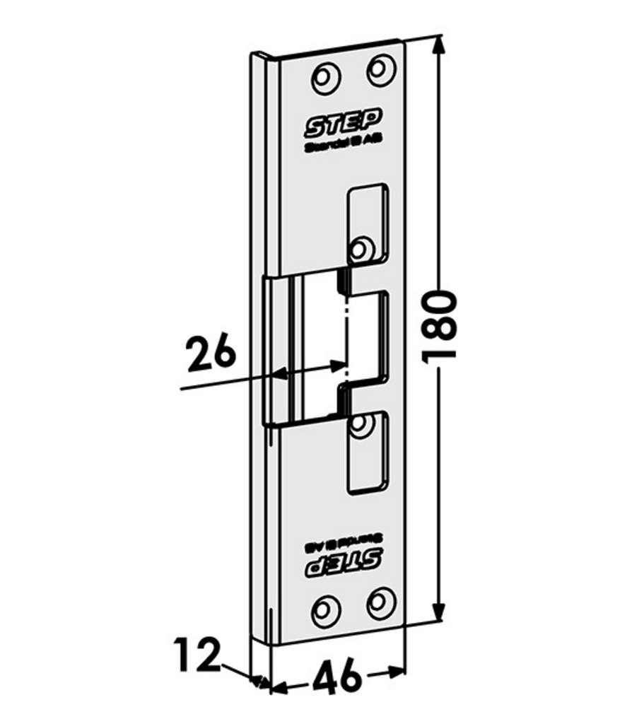 Monteringsstolpe ST3507 till STEP  30 vinkel (521)
