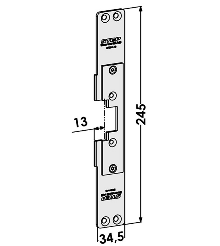 Monteringsstolpe ST3511-13         anpassad för Sapa 2050 (Step 30)